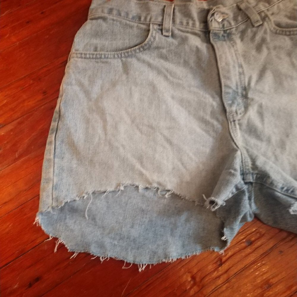 High Rise Denim Riders Shorts - Picture 5 of 8